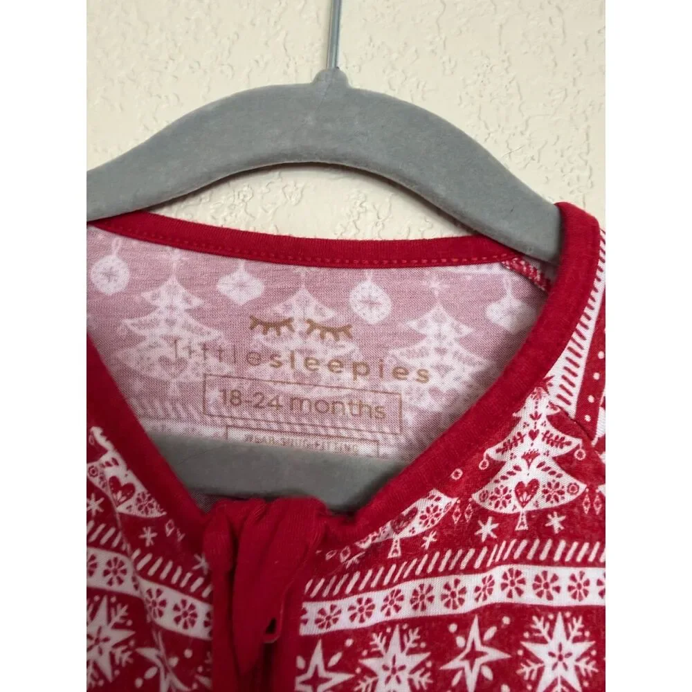 Red Christmas zippy size 18-24 months
